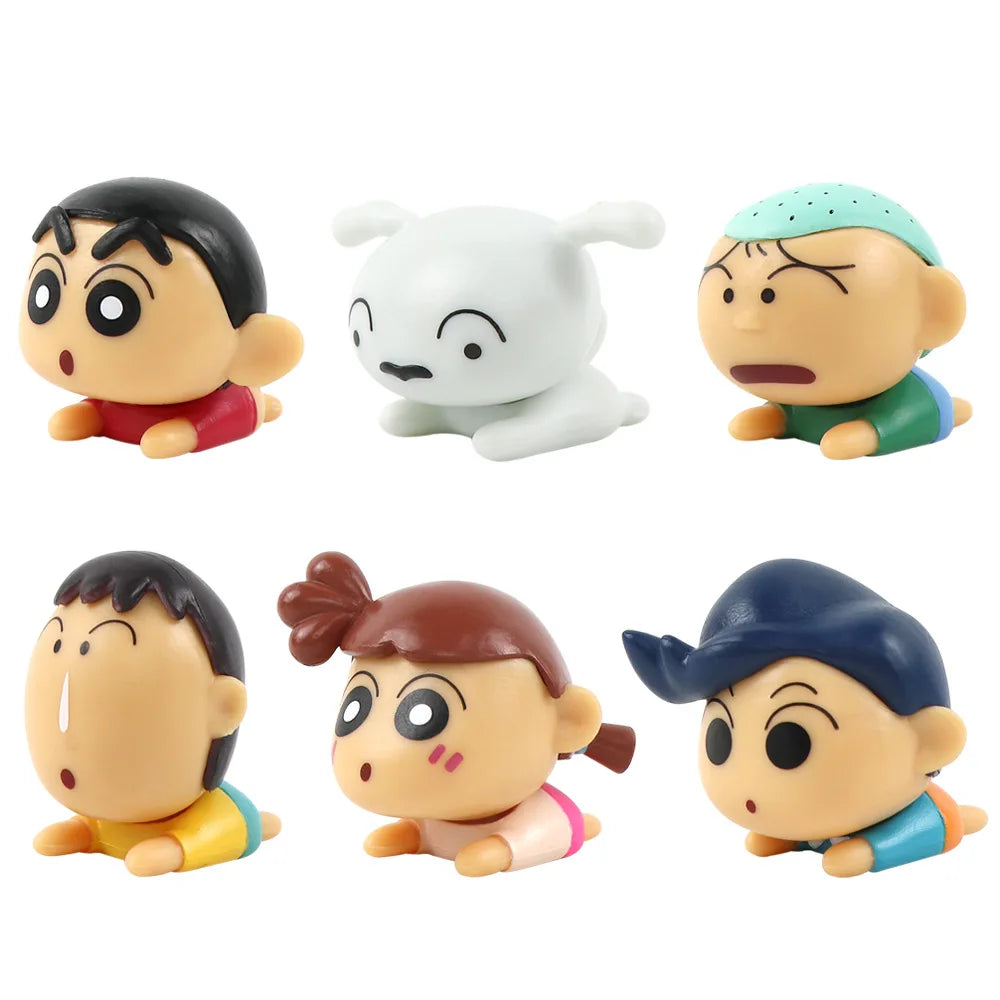 Anime Crayon Shin-chan Action Figure Set-4