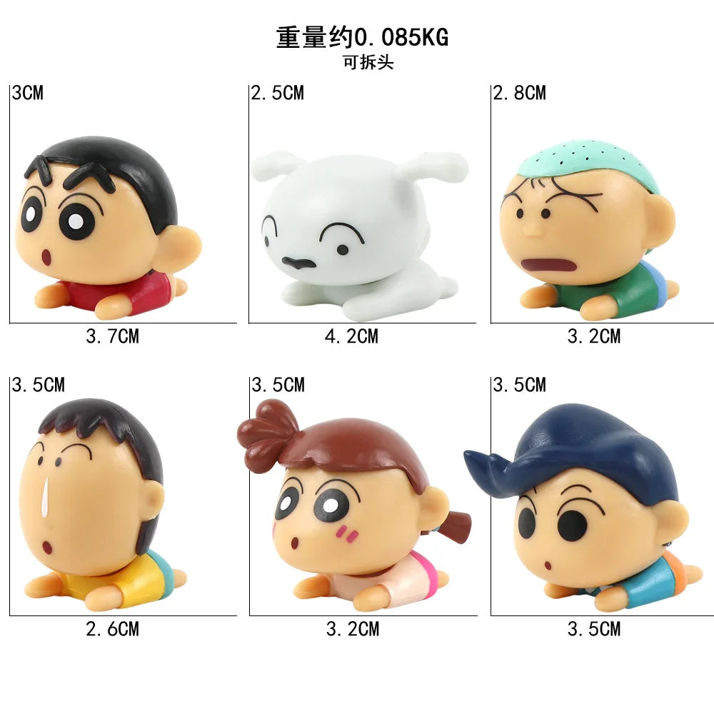 Anime Crayon Shin-chan Action Figure Set-5